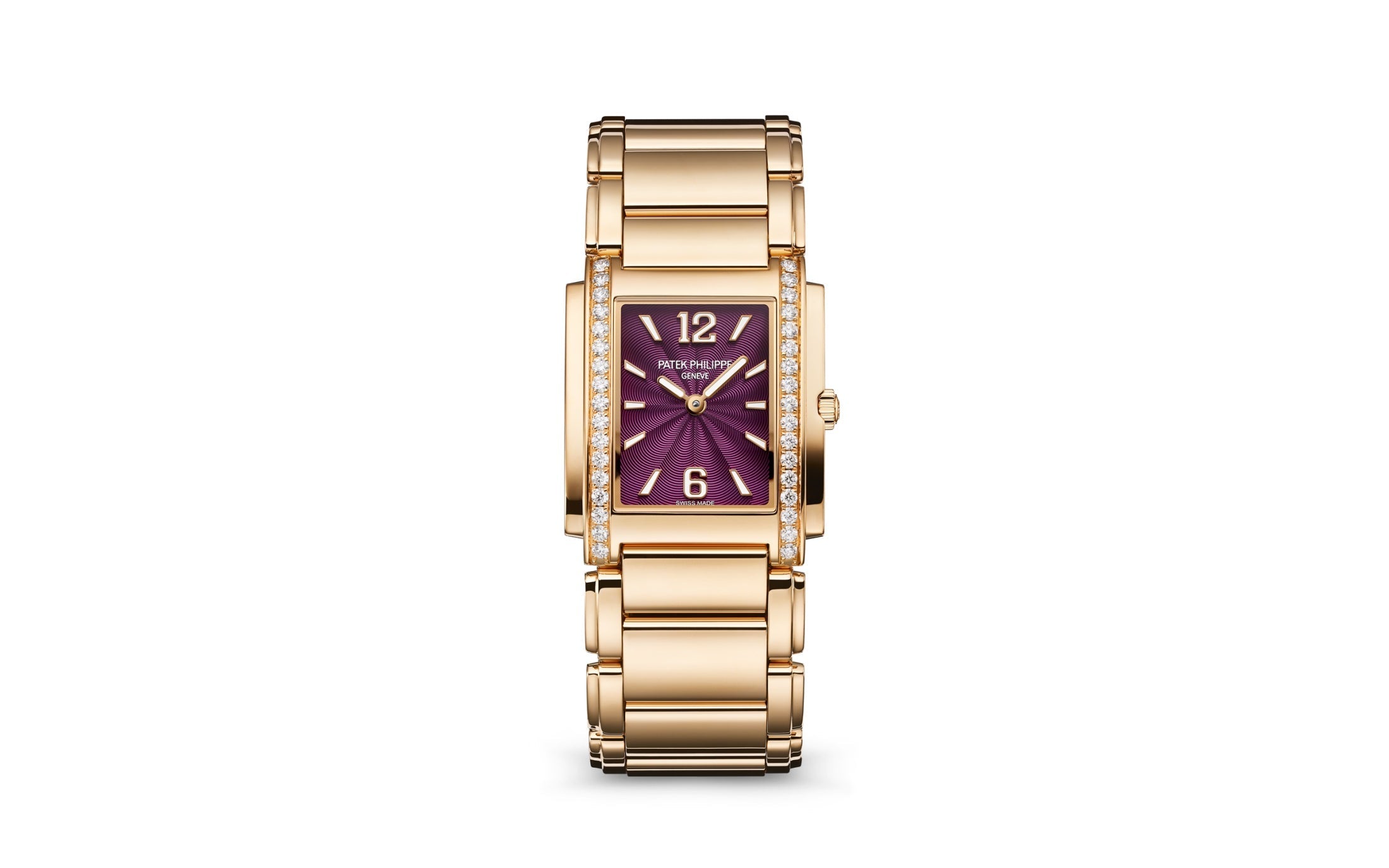 Patek Philippe Twenty~4 — Quartz — Rose Gold — Paars Dial — Ref. 4910/1201R-010