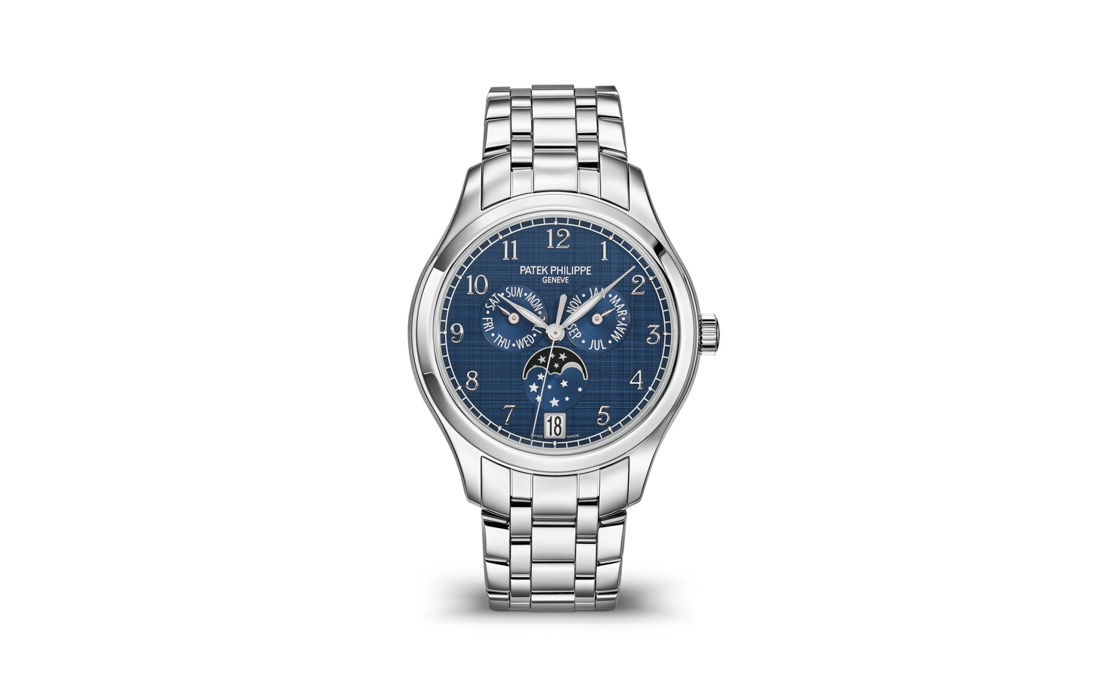 Patek Philippe Annual Calendar — Automatic — Steel — Blue Dial — Ref. 4947/1A-001