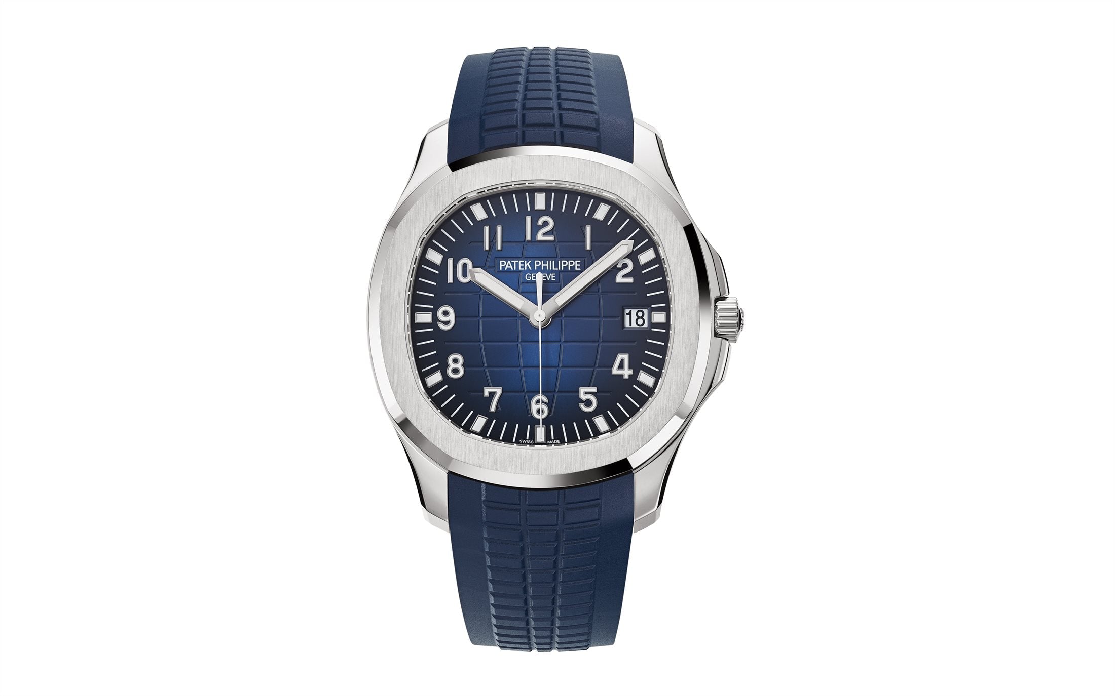 Patek Philippe Aquanaut — Automatic — White Gold — Blue Dial — Ref. 5168G-001