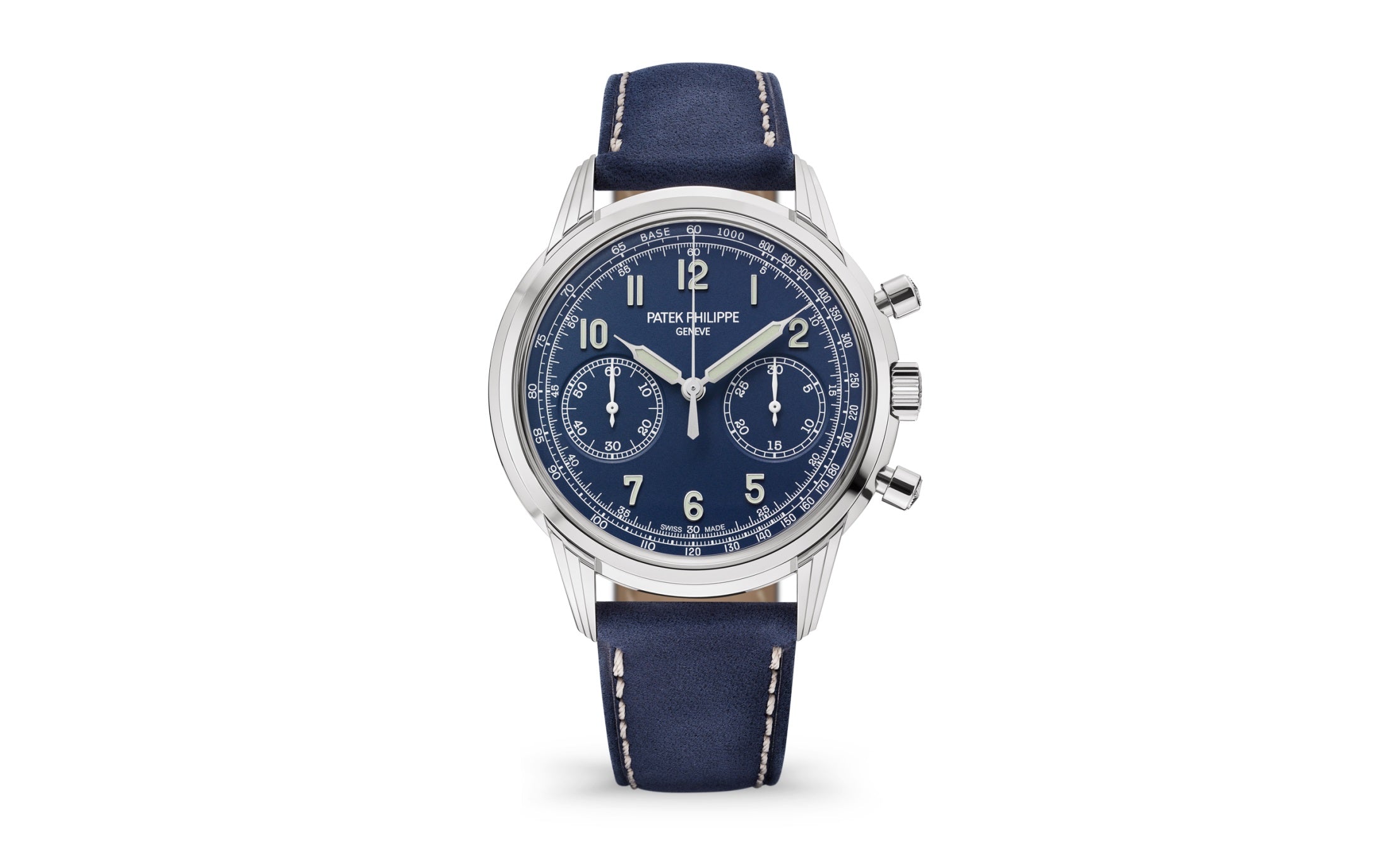 Patek Philippe Chronograph — Manual winding — White Gold — Blue Dial — Ref. 5172G-001