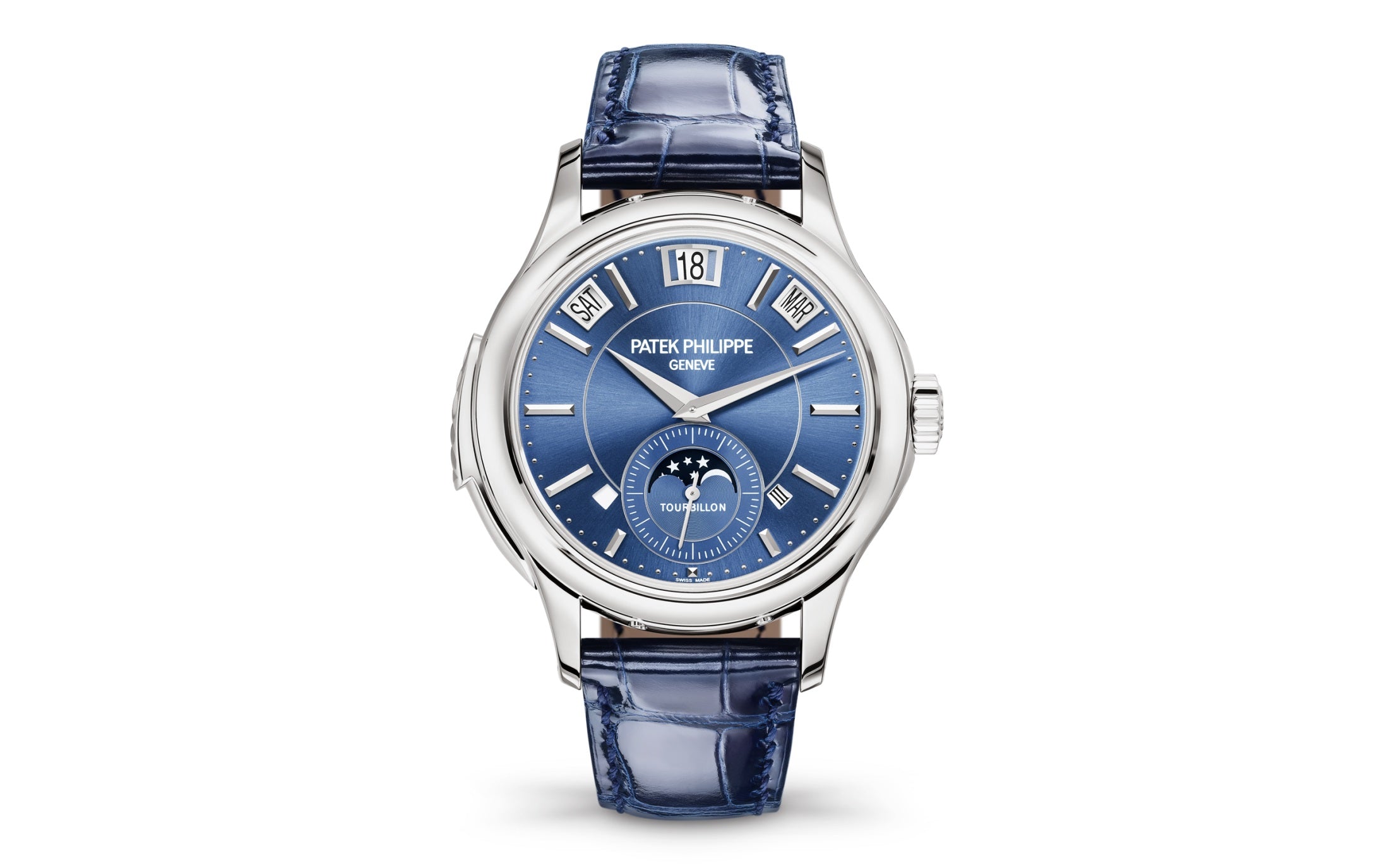 Patek Philippe Minute Repeater Perpetual Calendar — Manual winding — White Gold — Blue Dial — Ref. 5207G-001