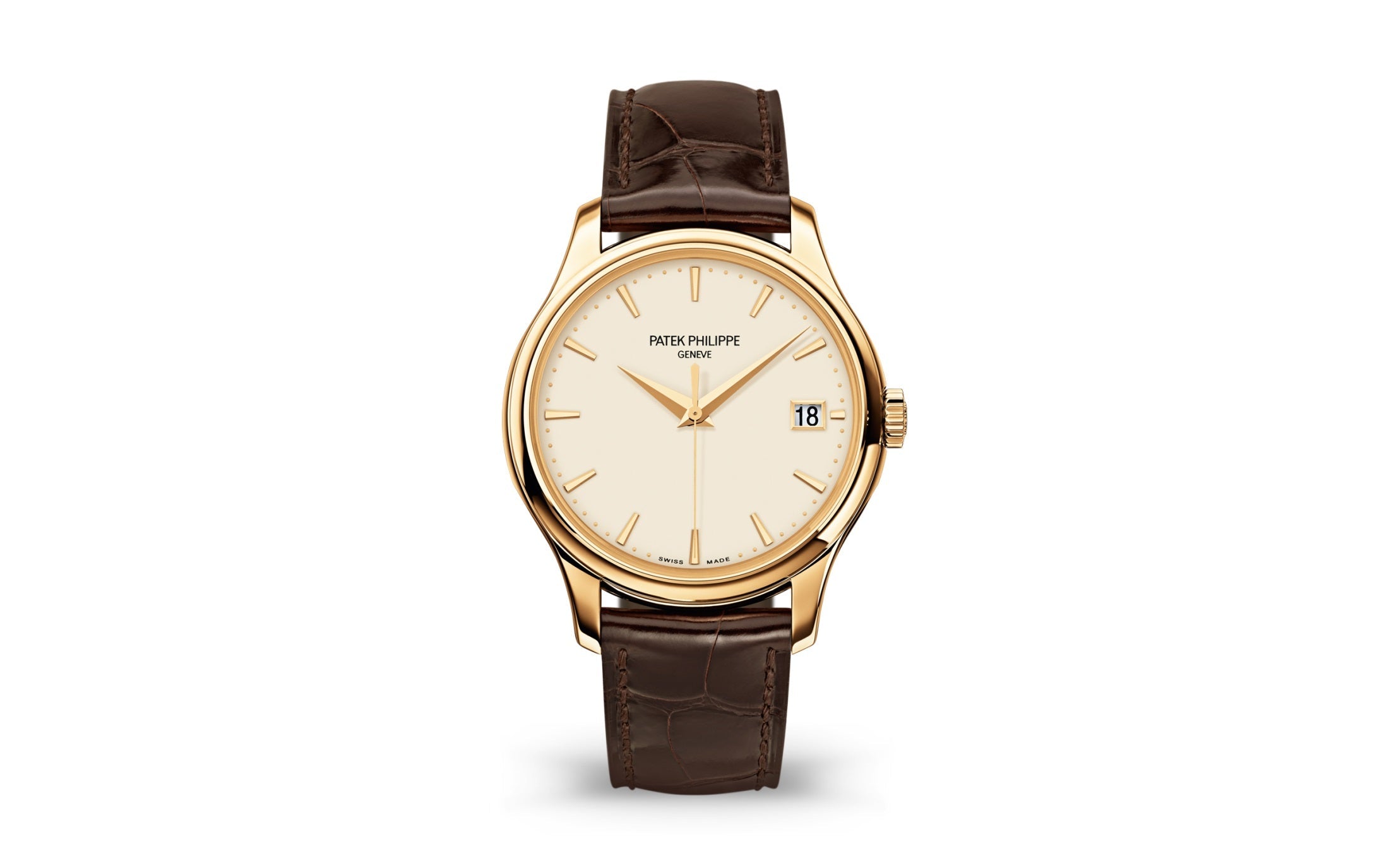 Patek Philippe Calatrava — Automatic — Yellow Gold — Beige Dial — Ref. 5227J-001