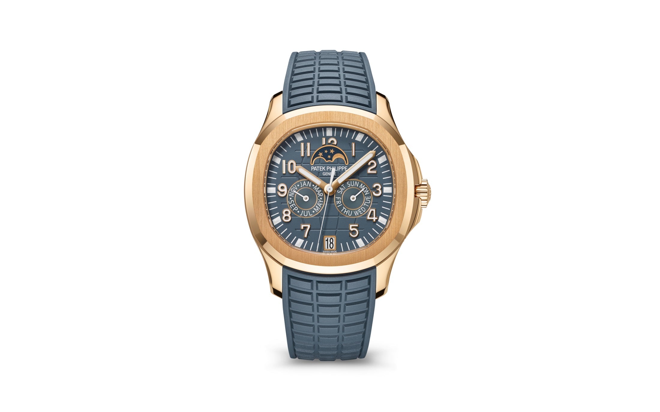 Patek Philippe Aquanaut — Automatic — Rose Gold — Blue Dial — Ref. 5261R-001