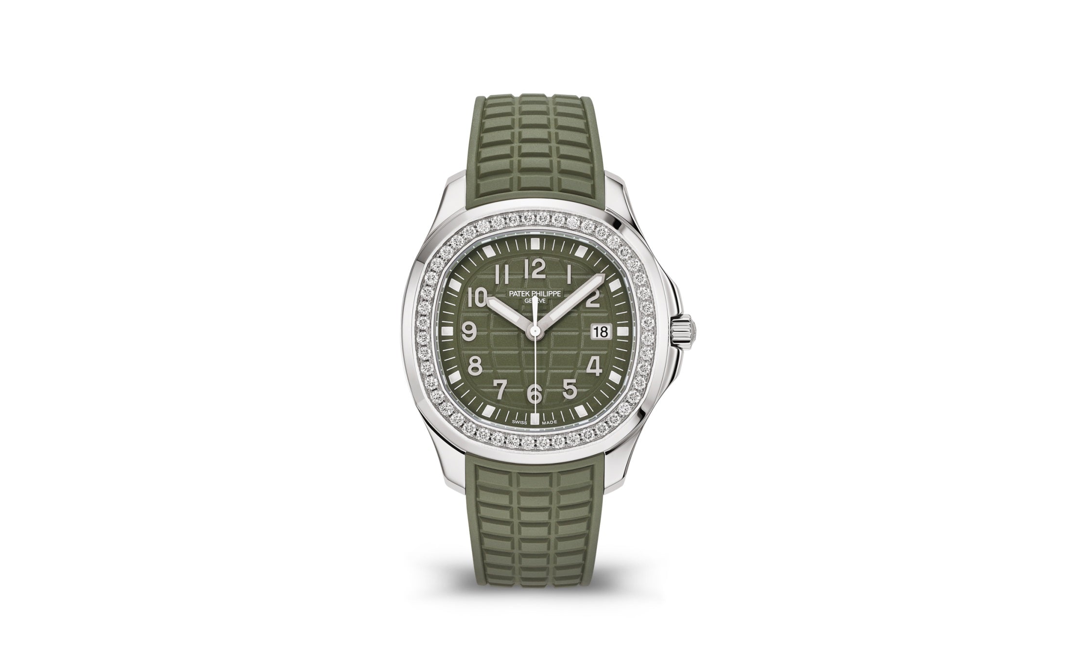 Patek Philippe Aquanaut — Quartz — Steel — Green Dial — Ref. 5267/200A-011
