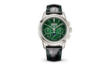 Patek Philippe Perpetual Calendar Chronograph — Manual winding — Platinum — Green Dial — Ref. 5270P-014