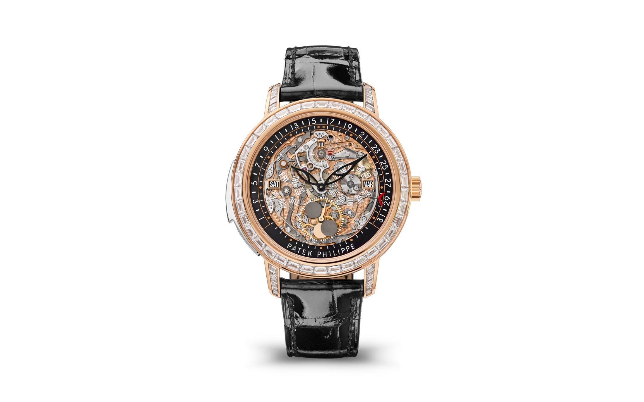 Patek Philippe Minute Repeater Perpetual Calendar — Automatic — Rose Gold — Transparant Dial — Ref. 5304/301R-001