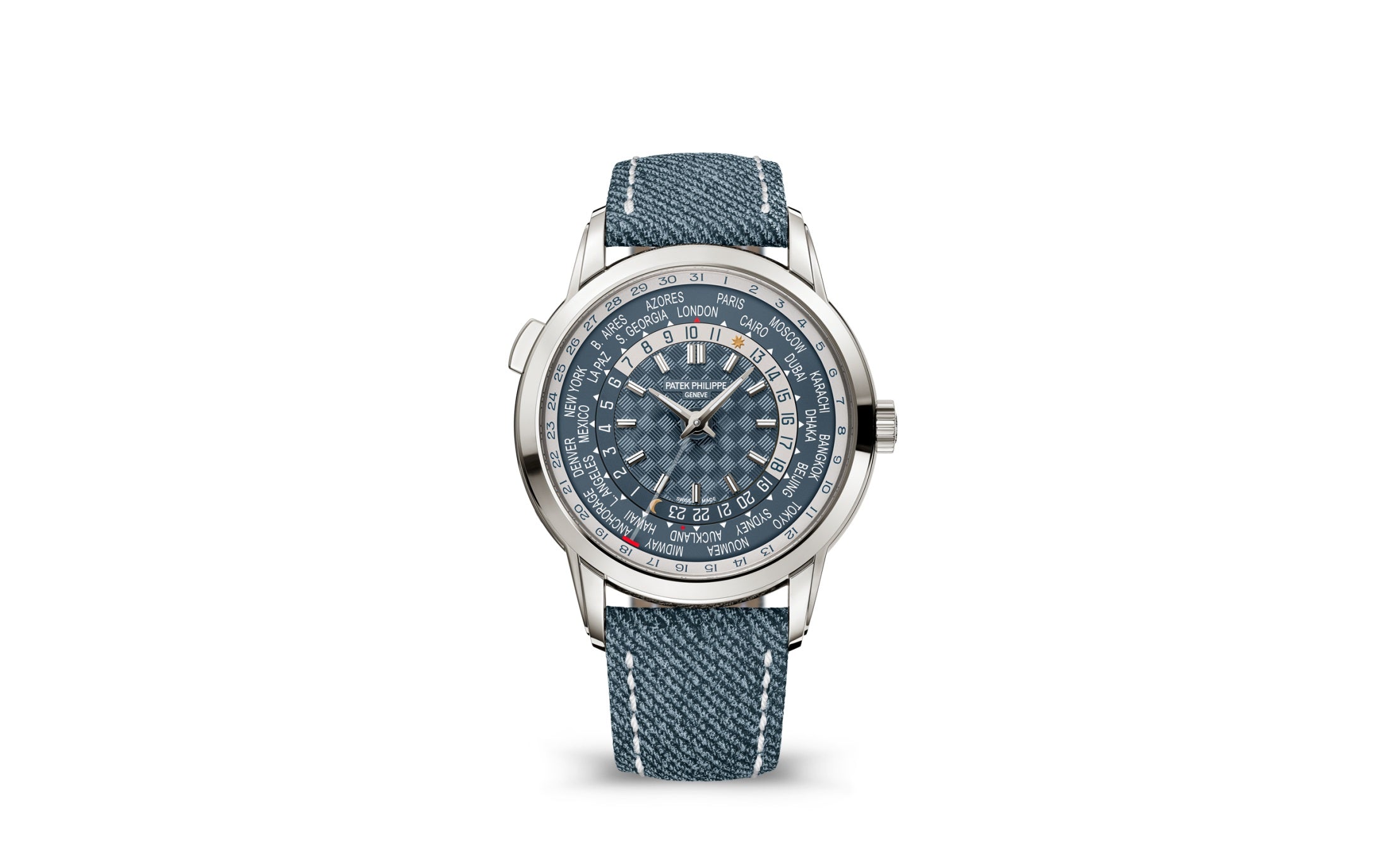 Patek Philippe World Time — Automatic — White Gold — Paars Dial — Ref. 5330G-001