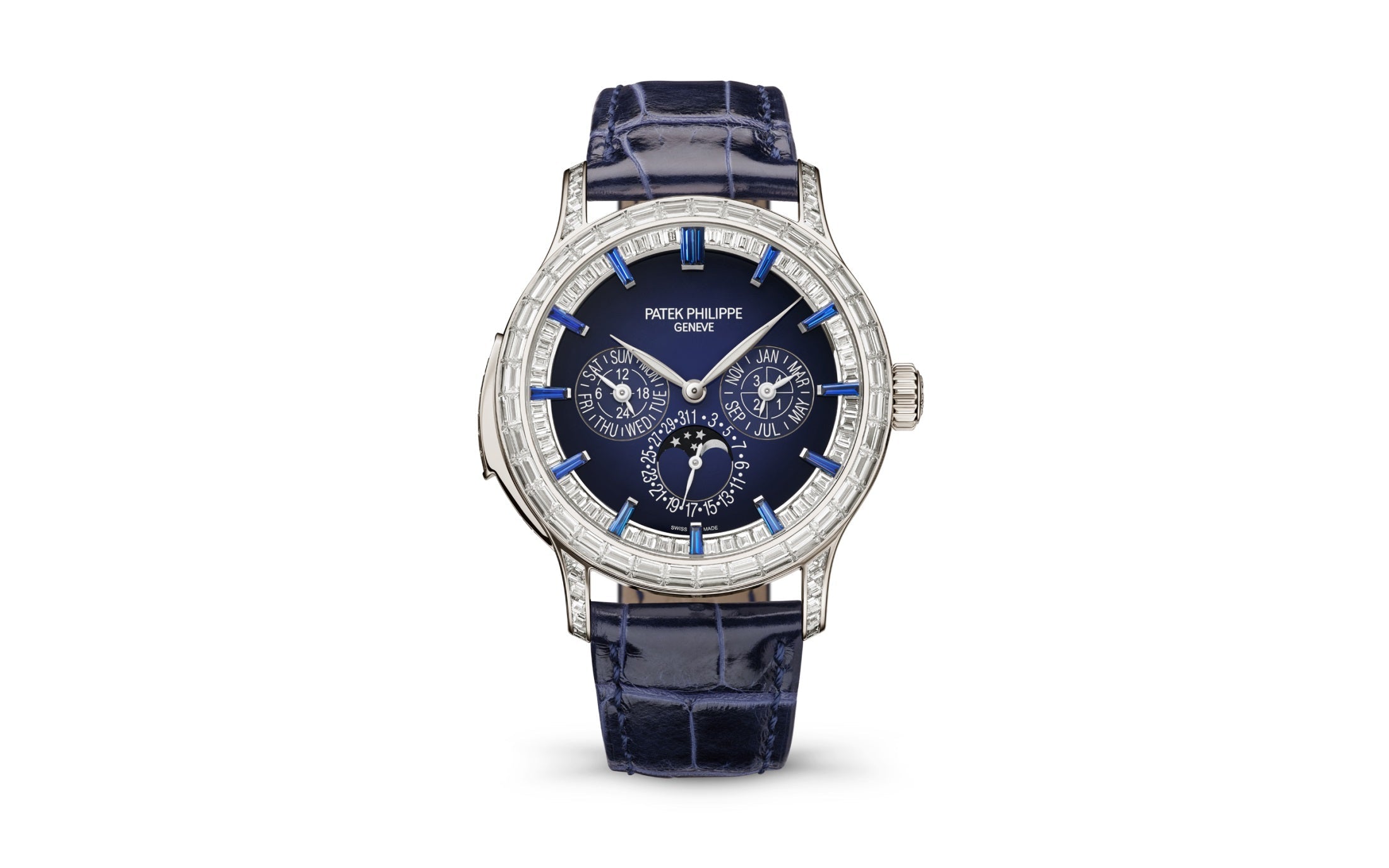 Patek Philippe Minute Repeater Perpetual Calendar — Automatic — Platinum — Blue Dial — Ref. 5374/300P-001