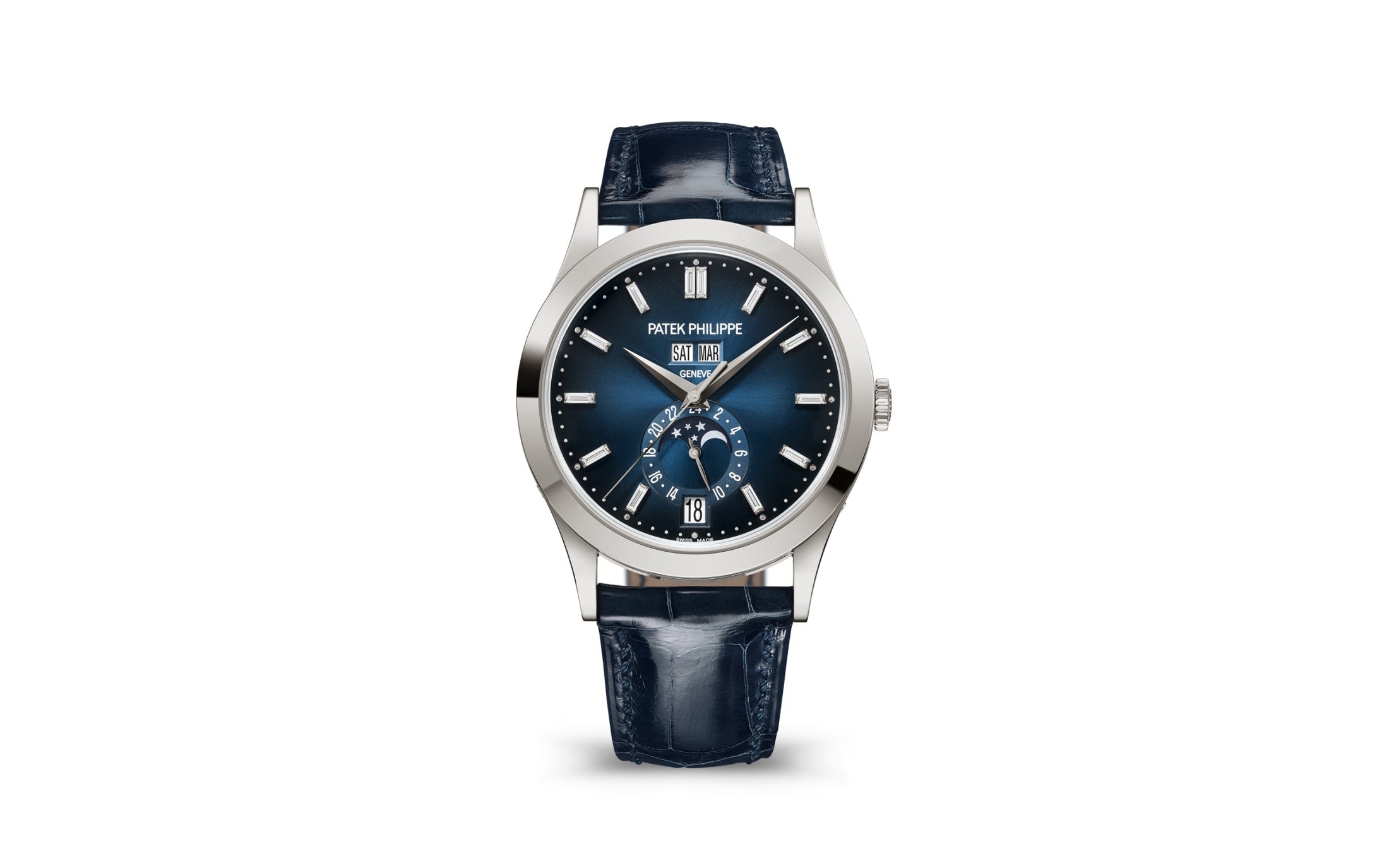 Patek Philippe Annual Calendar — Automatic — White Gold — Blue Dial — Ref. 5396G-017