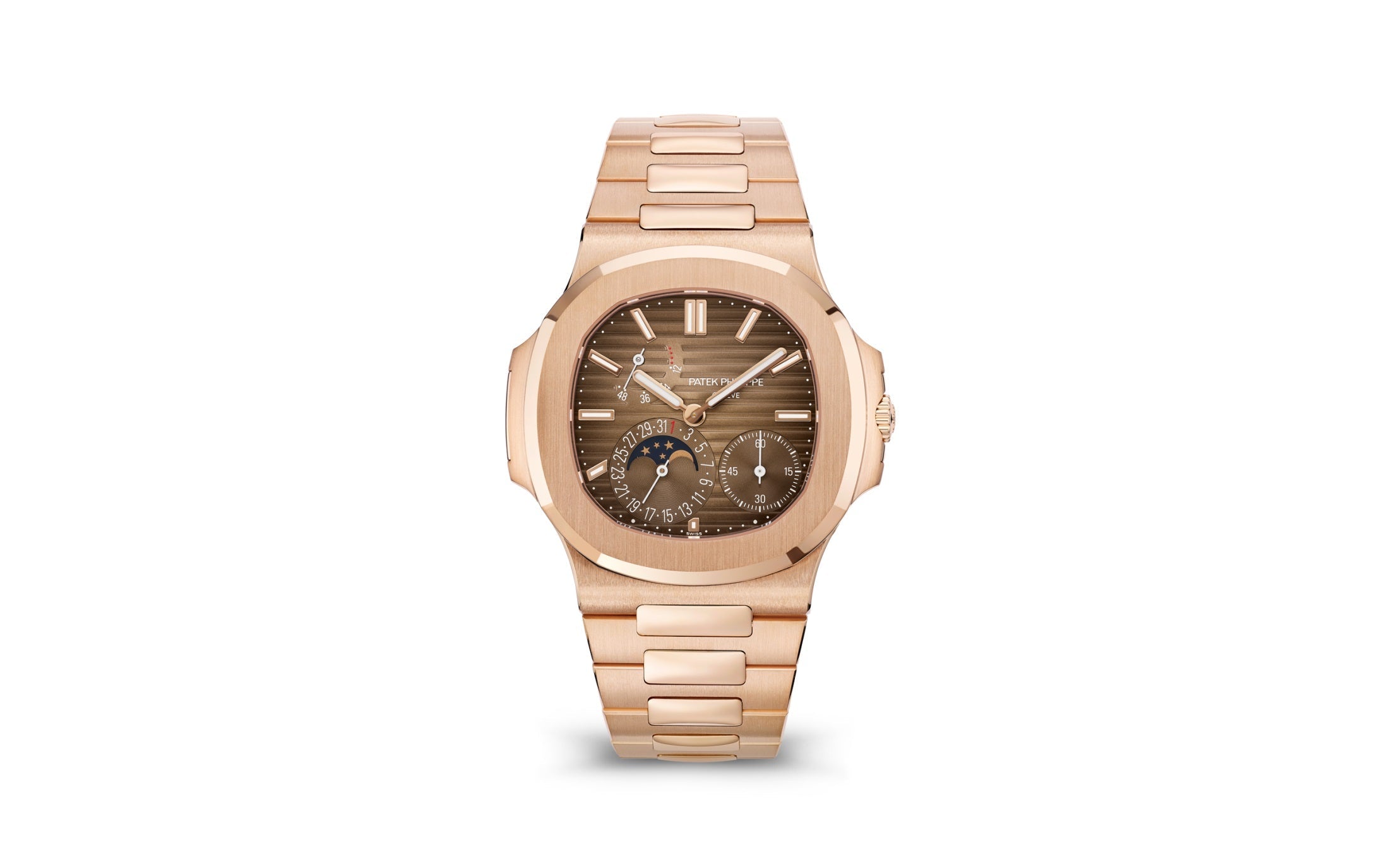 Patek Philippe Nautilus — Automatic — Rose Gold — Brown Dial — Ref. 5712/1R-001