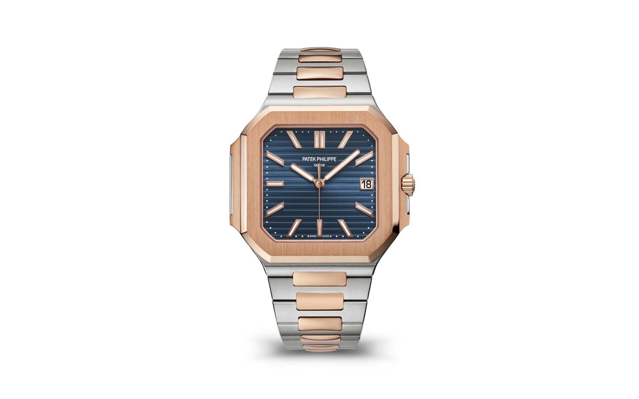 Patek Philippe Cubitus — Automatic — Steel/Gold — Blue Dial — Ref. 5821/1AR-001