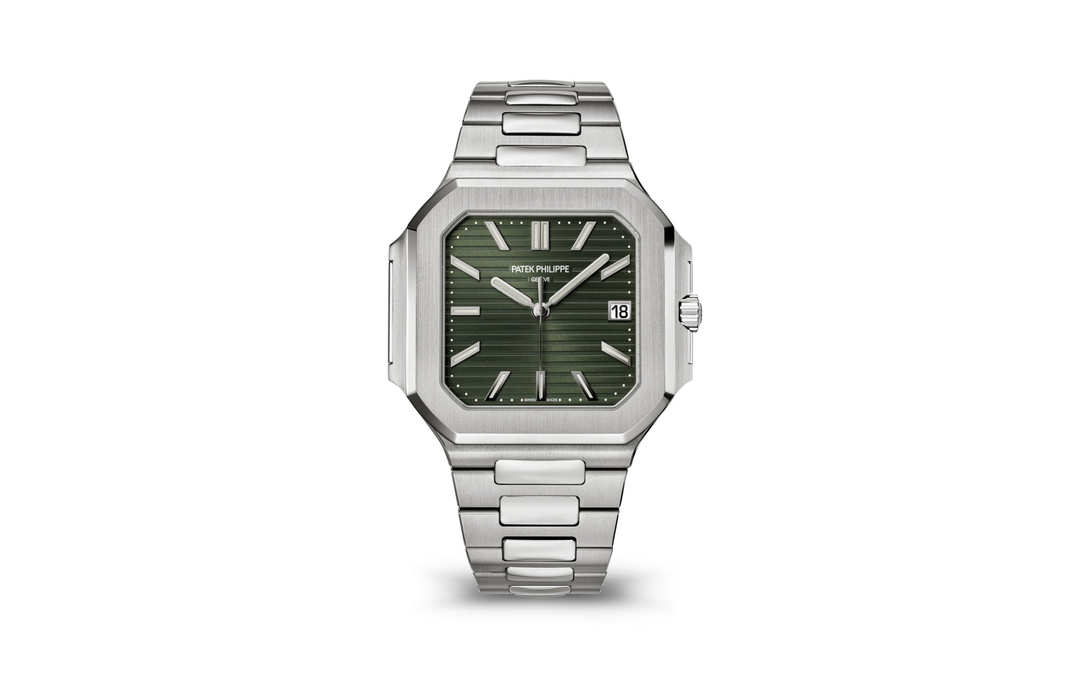 Patek Philippe Cubitus — Automatic — Steel — Green Dial — Ref. 5821/1A-001