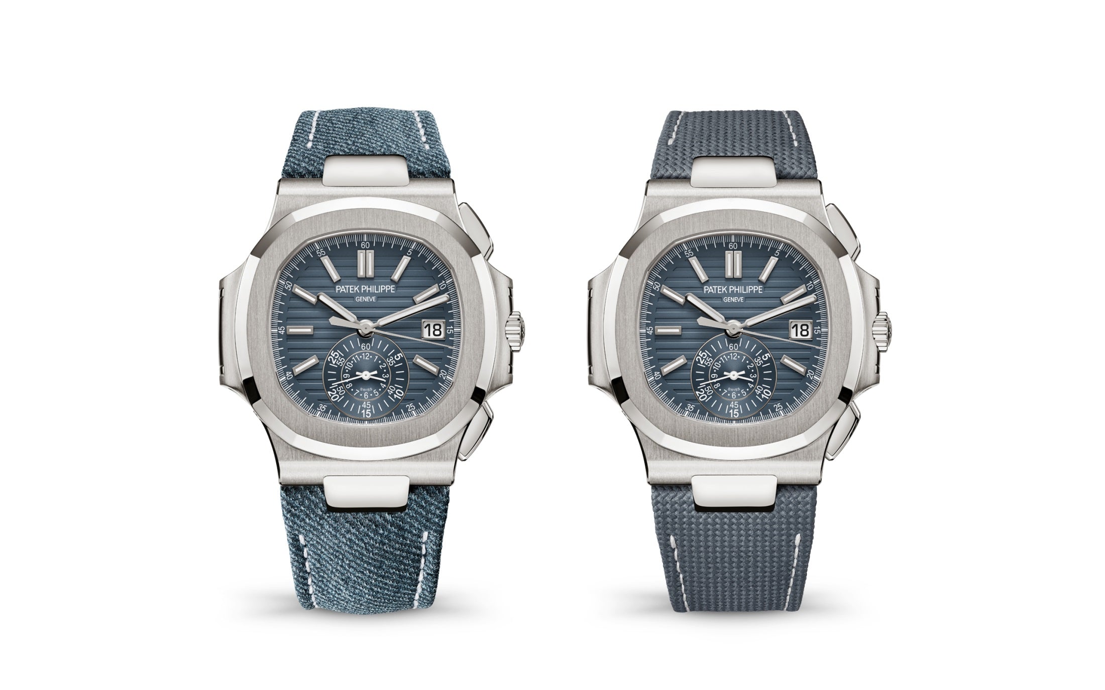 Patek Philippe Nautilus — Automatic — White Gold — Blue Dial — Ref. 5980/60G-001