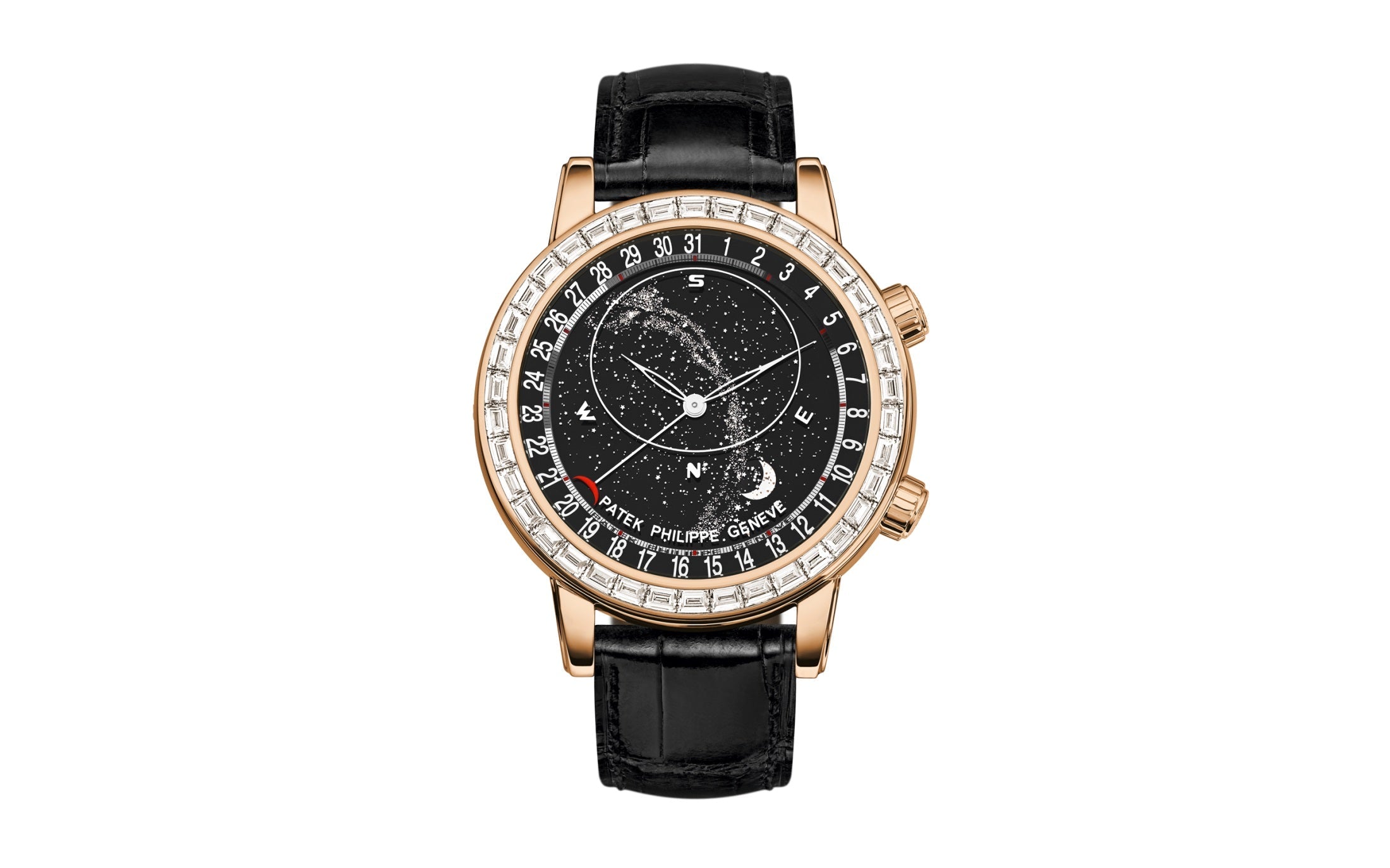 Patek Philippe Celestial — Automatic — Rose Gold — Black Dial — Ref. 6104R-001