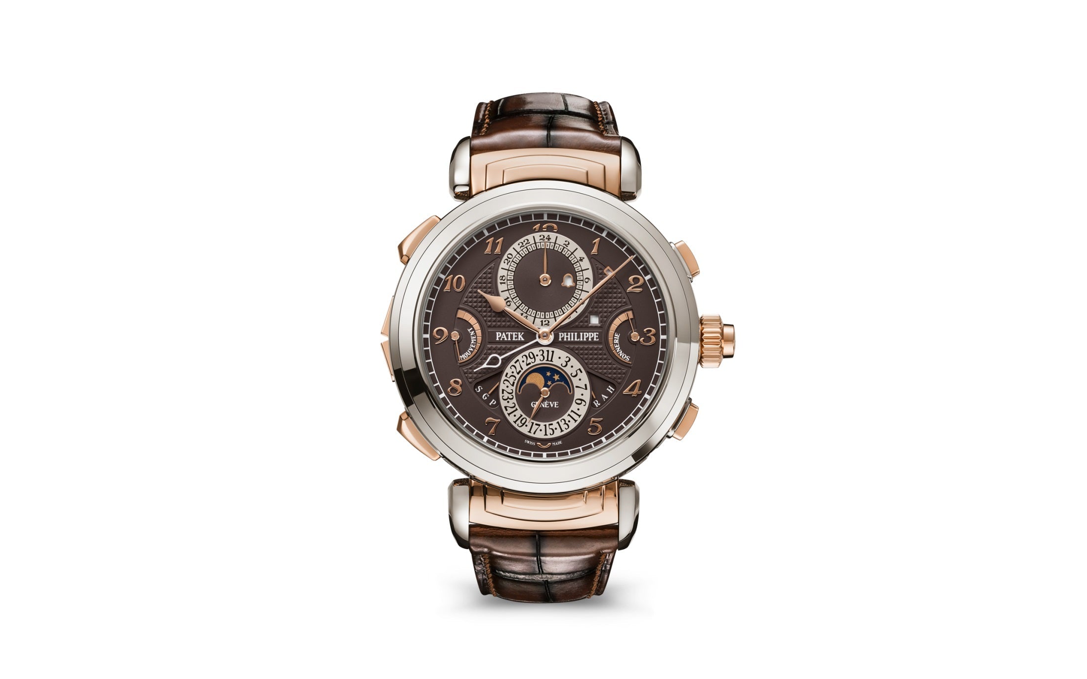 Patek Philippe Grand Complications — Manual winding — White Gold — Brown Dial — Ref. 6300GR-001