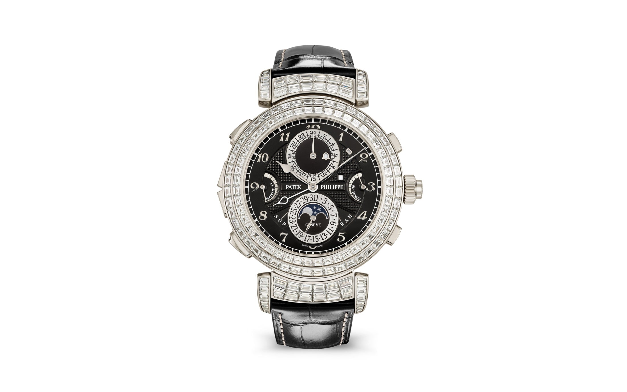 Patek Philippe Grand Complications — Manual winding — White Gold — Black Dial — Ref. 6300/400G-001