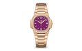 Patek Philippe Nautilus — Quartz — Rose Gold — Paars Dial — Ref. 7010/1R-013