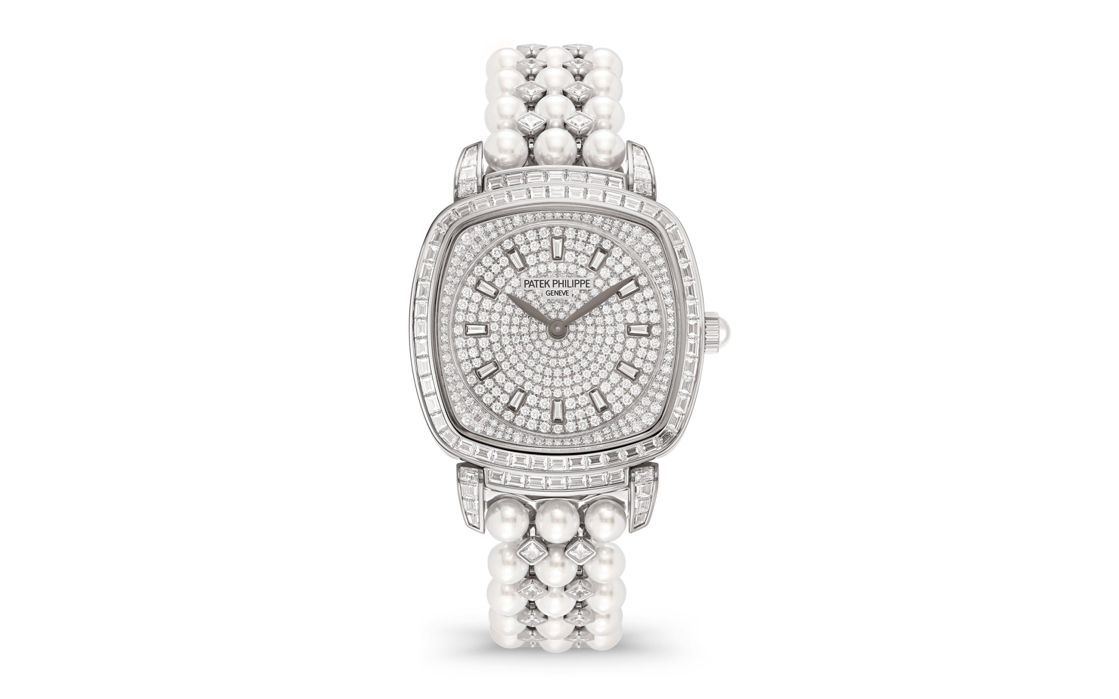Patek Philippe Gondolo — Manual winding — White Gold — Diamanten Dial — Ref. 7042/100G-010