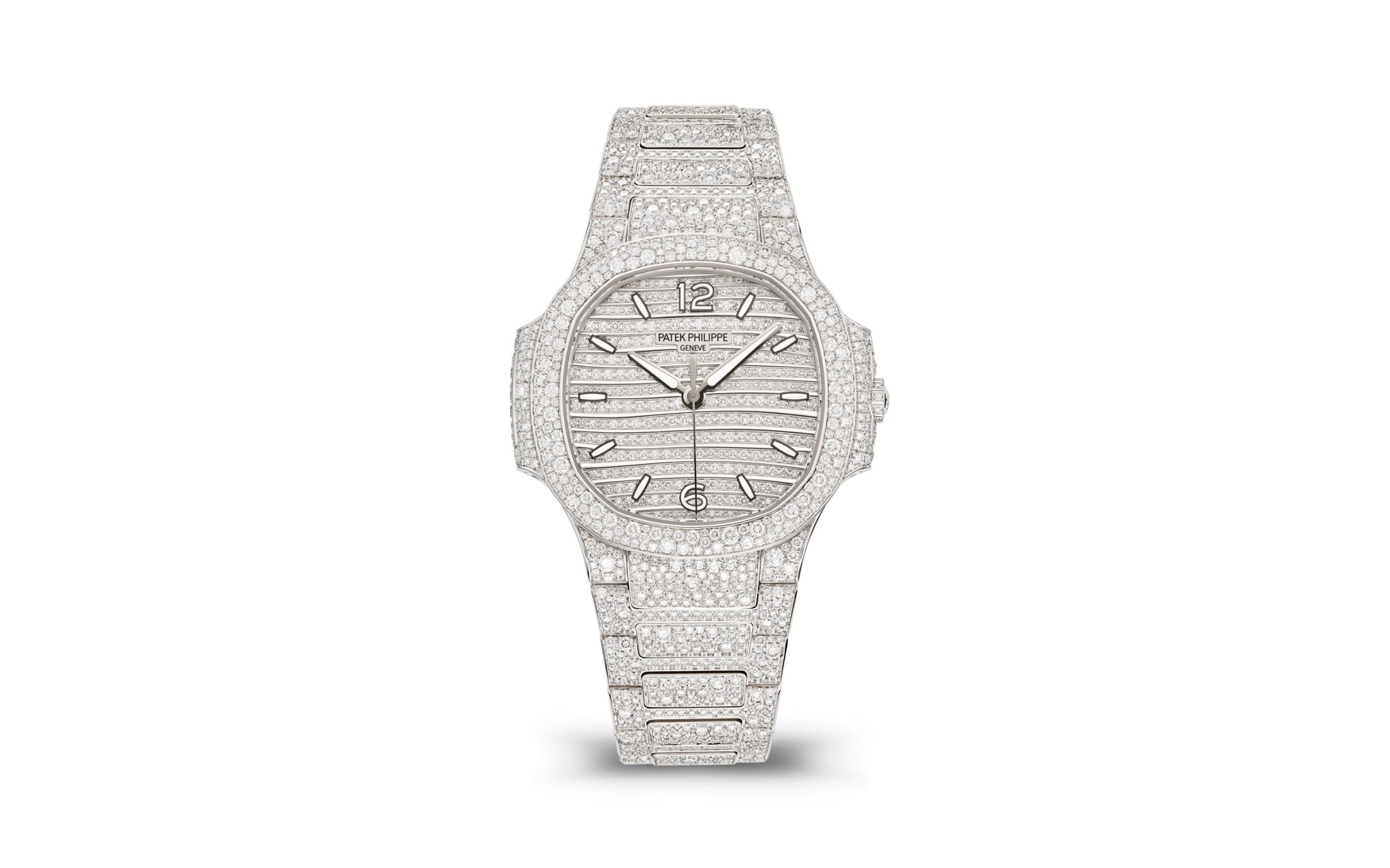 Patek Philippe Nautilus — Automatic — White Gold — Diamanten Dial — Ref. 7118/1450G-001