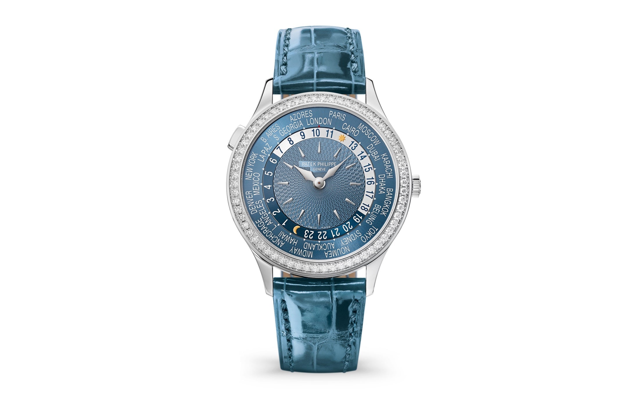Patek Philippe World Time — Automatic — White Gold — Blue Dial — Ref. 7130G-016