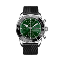 Breitling Superocean Heritage II Chronograph 44 Stainless Steel / Green / Rubber — Ref. A13313121L1S1