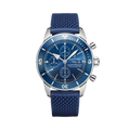 Breitling Superocean Heritage II Chronograph 44 Stainless Steel / Blue / Rubber / Folding — Ref. A13313161C1S1