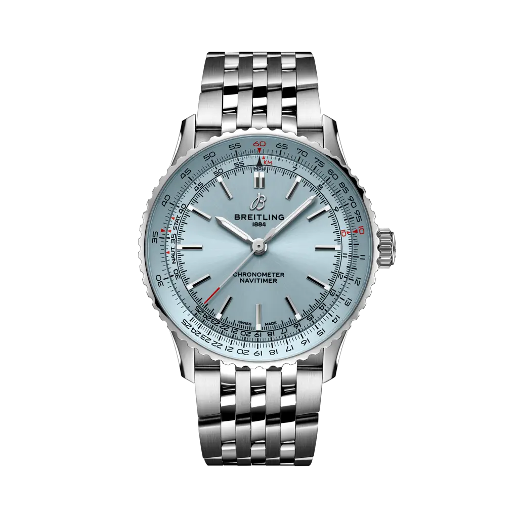 Breitling Navitimer Automatic 41 Automatic Stainless Steel / Ice Blue / Bracelet — Ref. A17329171C1A1