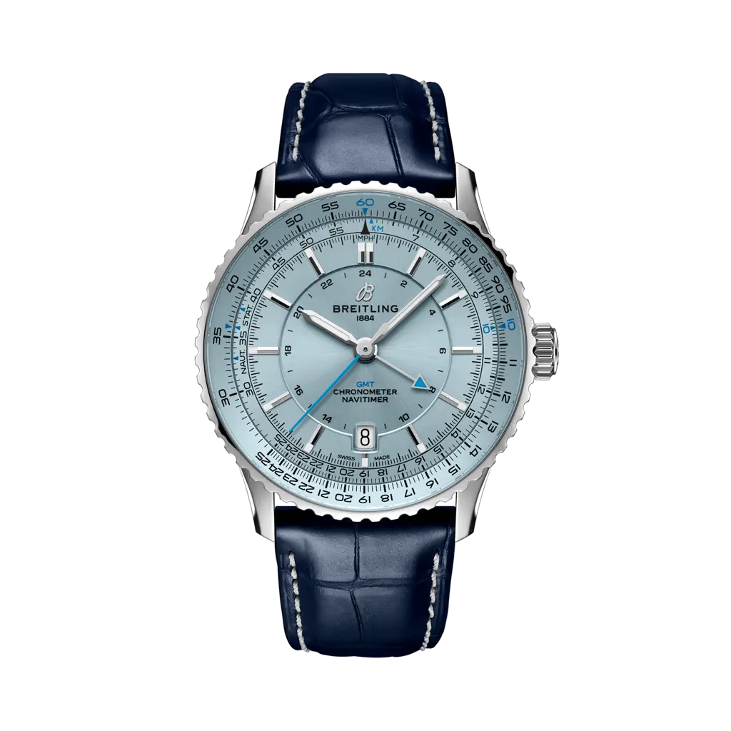 Breitling Navitimer GMT 41 Automatic Stainless Steel / Ice Blue — Ref. A32310171C1P1