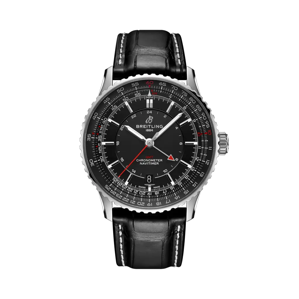 Breitling Navitimer GMT 41 Automatic Stainless Steel / Black — Ref. A32310251B1P1