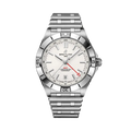 Breitling Chronomat 40 GMT Stainless Steel / Silver / Rouleaux — Ref. A32398101A1A1