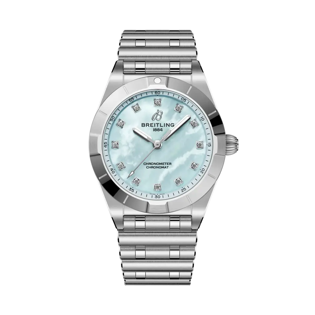Breitling Chronomat 28 Stainless Steel / Blue MOP — Ref. A72310101C1A1