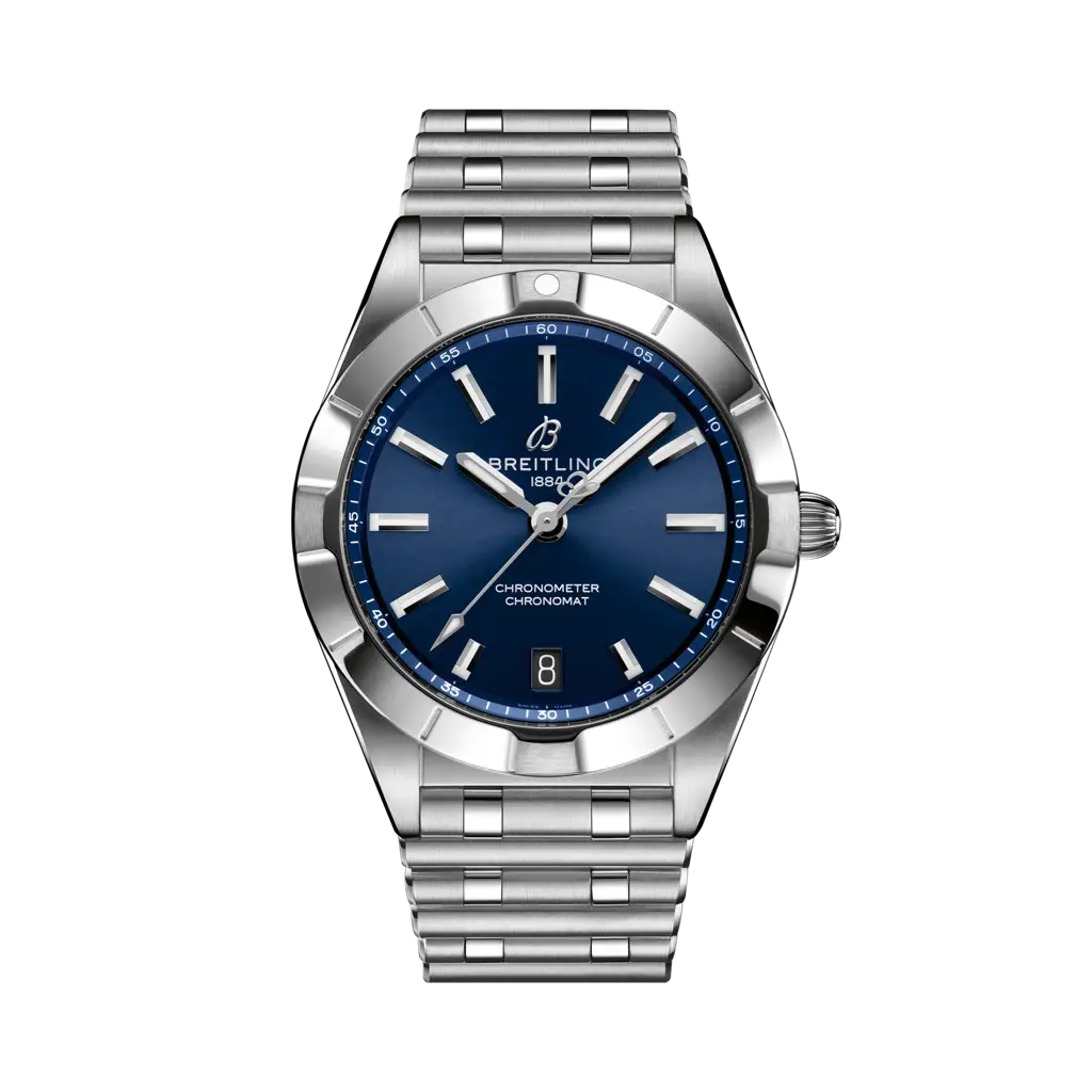 Breitling Chronomat 32 Stainless Steel / Blue / Rouleaux — Ref. A77310101C1A1