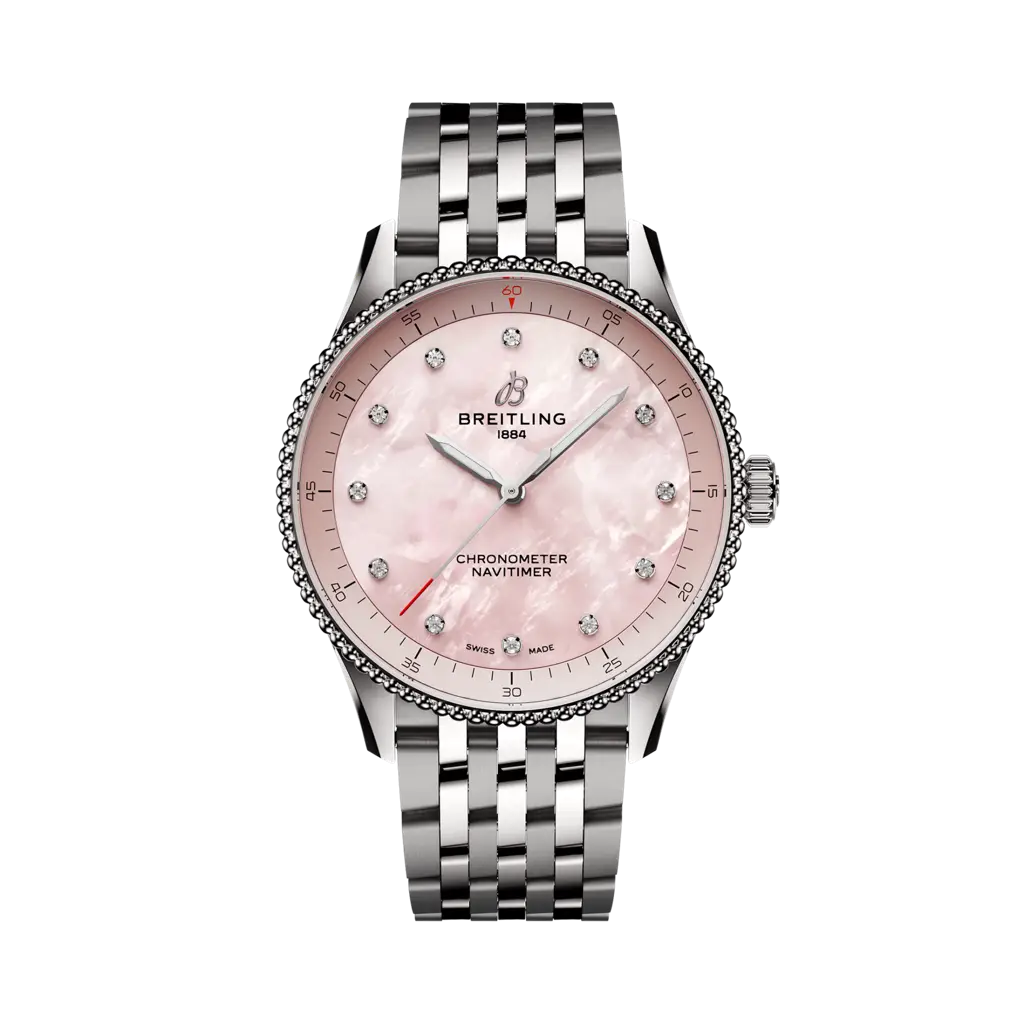 Breitling Navitimer 32 Stainless steel - Pink mother-of-pearl — Ref. A77320D91K1A1