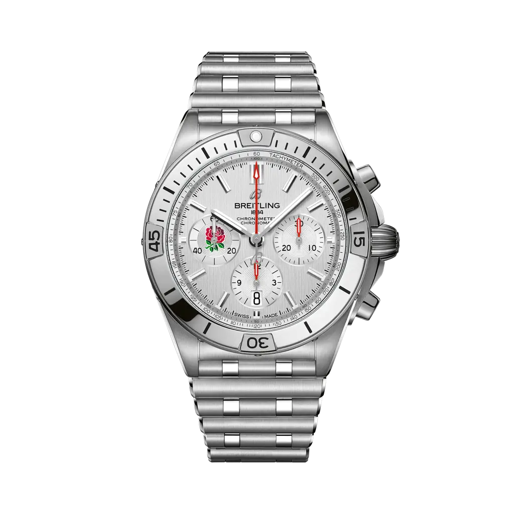 Breitling Chronomat B01 42 Six Nations / England — Ref. AB0134A71A1A1