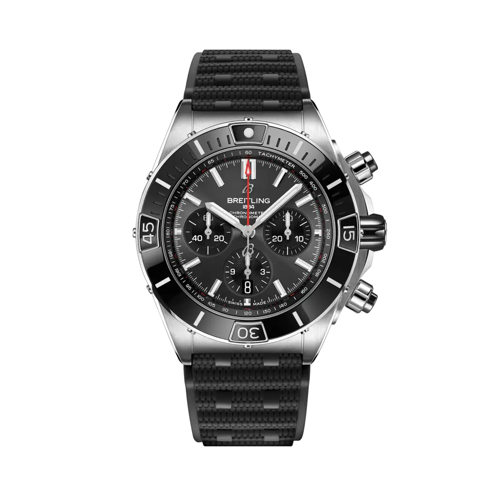 Breitling Super Chronomat B01 44 Stainless Steel / Anthracite / Rubber / Boutique Edition — Ref. AB0136251B2S1