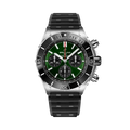 Breitling Super Chronomat B01 44 Stainless Steel / Green / Rubber Rouleaux — Ref. AB0136251L1S1