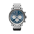 Breitling Navitimer B01 Chronograph 46 Stainless Steel / Blue / Bracelet — Ref. AB0137211C1A1