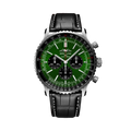 Breitling Navitimer B01 Chronograph 46 Stainless Steel / Green / Alligator - Folding — Ref. AB0137241L1P1