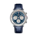Breitling Navitimer B01 Chronograph 41 Stainless steel (gem-set) - Blue — Ref. AB0139631C1P1