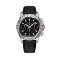 Breitling Avenger B01 Chronograph 42 Stainless Steel / Black / Strap — Ref. AB0146101B1X1