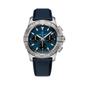 Breitling Avenger B01 Chronograph 42 Stainless Steel / Blue / Strap — Ref. AB0146101C1X1