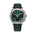 Breitling Avenger B01 Chronograph 42 Stainless Steel / Green / Strap — Ref. AB0146101L1X1