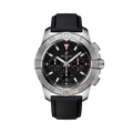 Breitling Avenger B01 Chronograph 44 Stainless Steel / Black / Strap — Ref. AB0147101B1X1