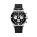 Breitling Superocean Heritage II B01 Chronograph 44 Stainless Steel / Black / Rubber / Folding — Ref. AB0162121B1S1