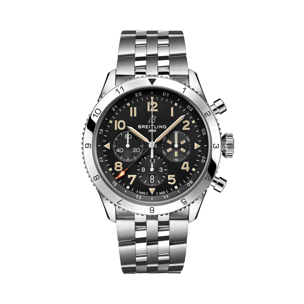 Breitling Super AVI B04 Chronograph GMT 46 P-51 Mustang / Bracelet — Ref. AB04453A1B1A1