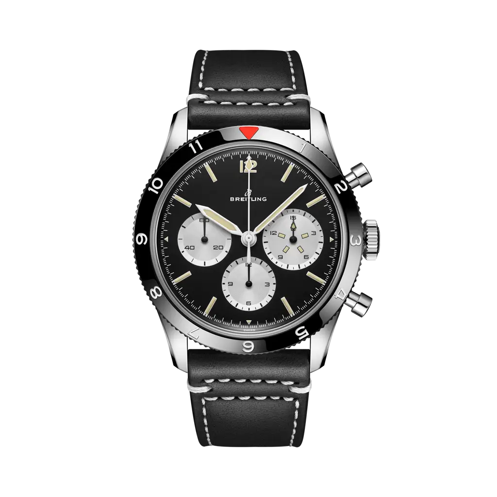 Breitling AVI Ref. 765 1964 Re-Edition Stainless steel - Black — Ref. AB09451A1B1X1