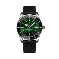 Breitling Superocean Heritage II 42 Stainless Steel / Black / Green / Rubber / Folding — Ref. AB2010121L1S1