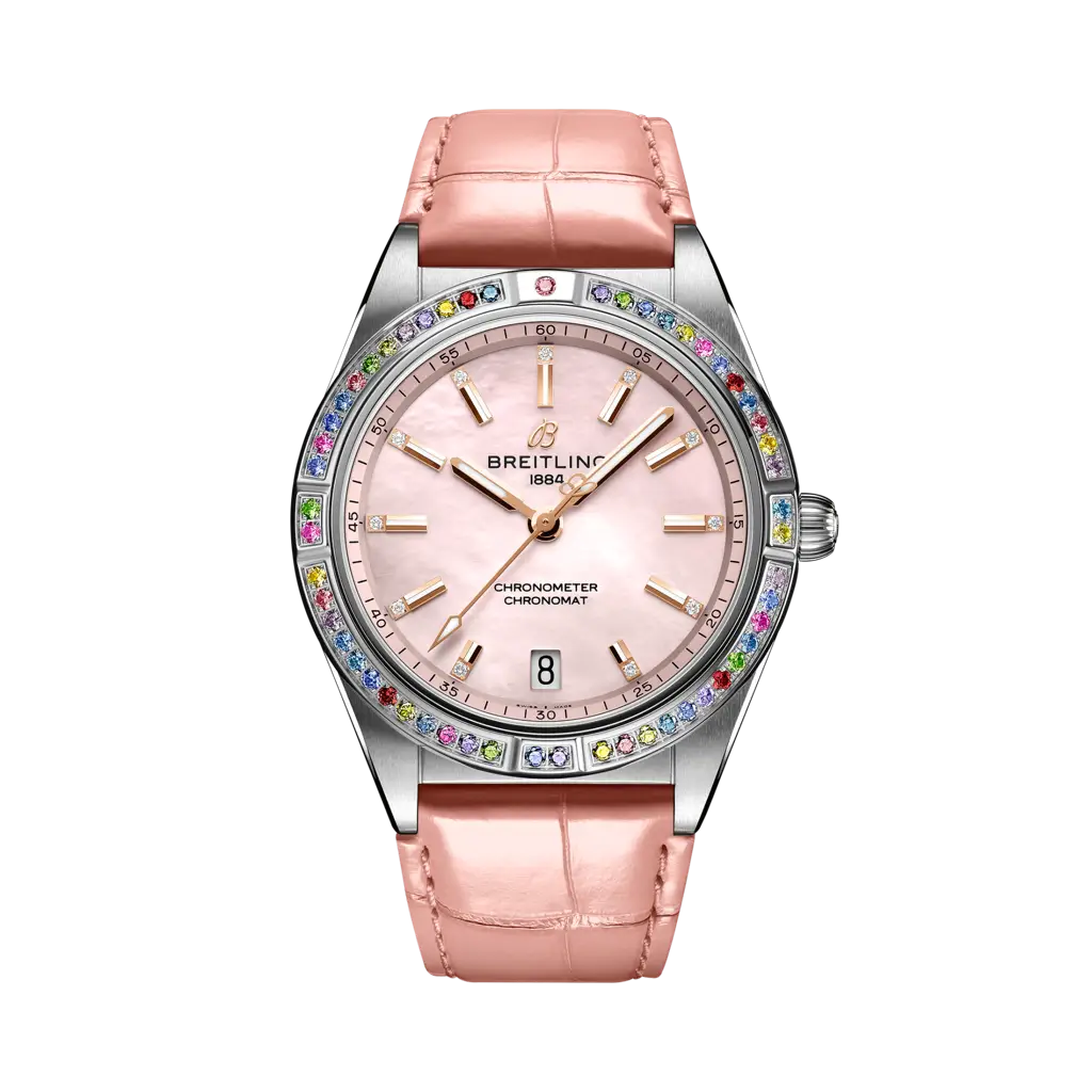 Breitling Chronomat Automatic 36 South Sea Stainless steel & 18k white gold - Pink mother-of-pearl — Ref. G10380BB1K1P1