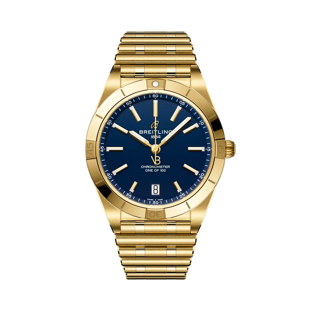 Breitling Chronomat Automatic 36 Victoria Beckham Yellow Gold / Midnight Blue — Ref. K103801A1C1K1