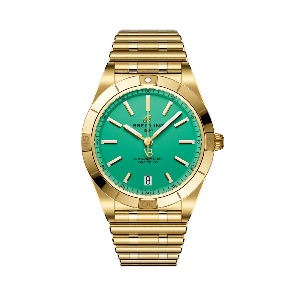 Breitling Chronomat Automatic 36 Victoria Beckham Yellow Gold / Peppermint — Ref. K103801A1L1K1